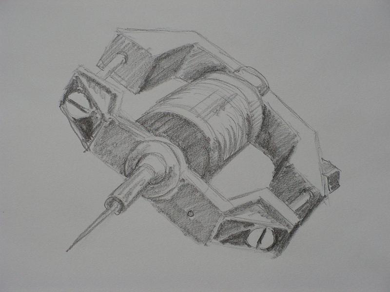 Technisches Objekt, 2006, Kohle-Papier, 60x42.JPG